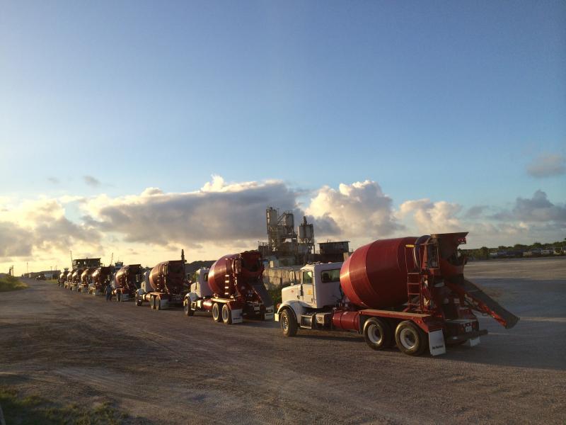 Concrete Plant and Trucks